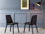 Bonaldo Flute Leather Fiberglass Dining Chair Designed By Mauro Lipparini