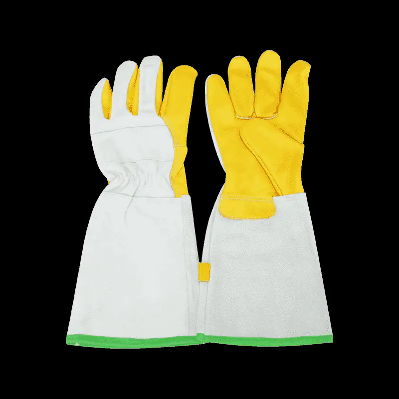 Lengthened Cowhide Leather Welding Gloves