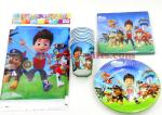 Paw patrol theme Children Party Sets Tableware Sets Paper Plate Napkins Happy