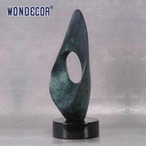 China Outdoor garden abstract metal decoration abstract ring Bronze sculpture wholesale