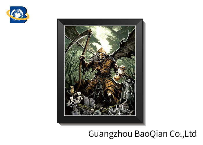 60 * 80cm Waterproof Grim Ripper 3D Lenticular Pictures For House Decoration
