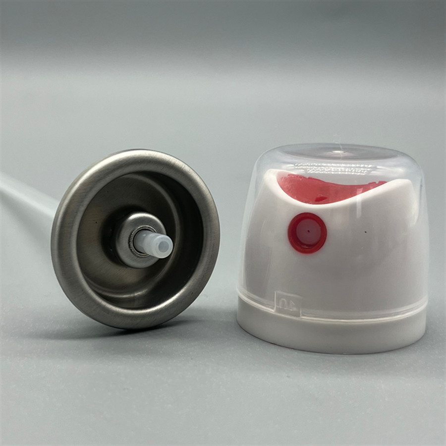 Compact Travel-Ready Deodorant Body Spray Valve for On-the-Go Consumers with TSA-Compliant Design