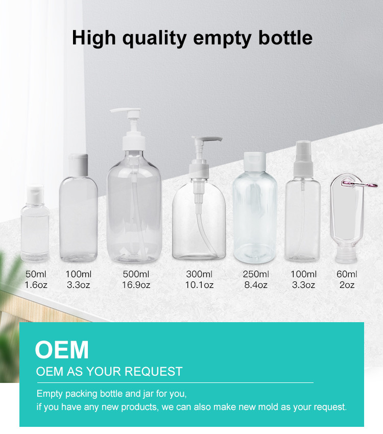 Commercial Small Sanitizer Bottles / Easy Use Empty Sanitizer Bottles