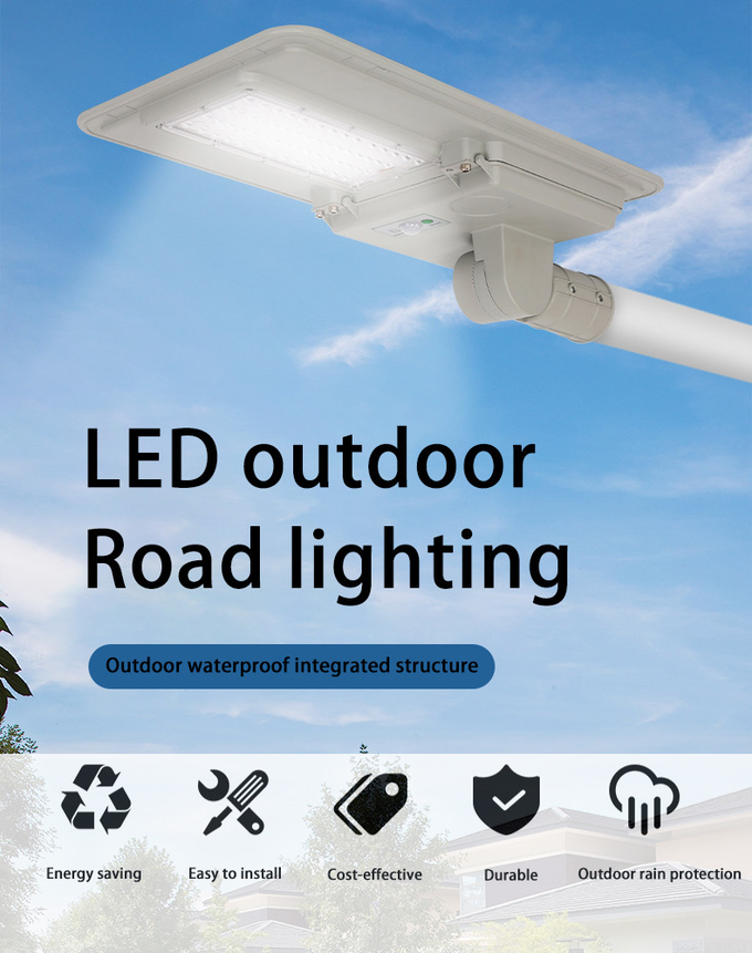 Integrated All In One Solar Street Lights With Motion Sensor LED Street Light
