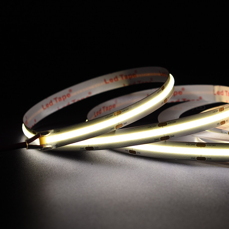 COB LED Strip Light DC 24V 504LEDs/M 16.4ft Flexible Tape Light 2700K 3000K 4000K 6500K