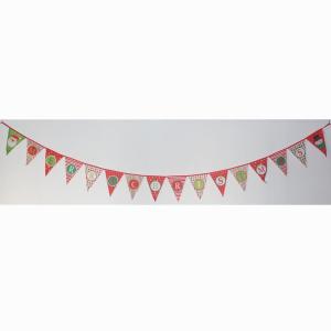 China Christmas Triangle Flag Bunting Merry Christmas wholesale
