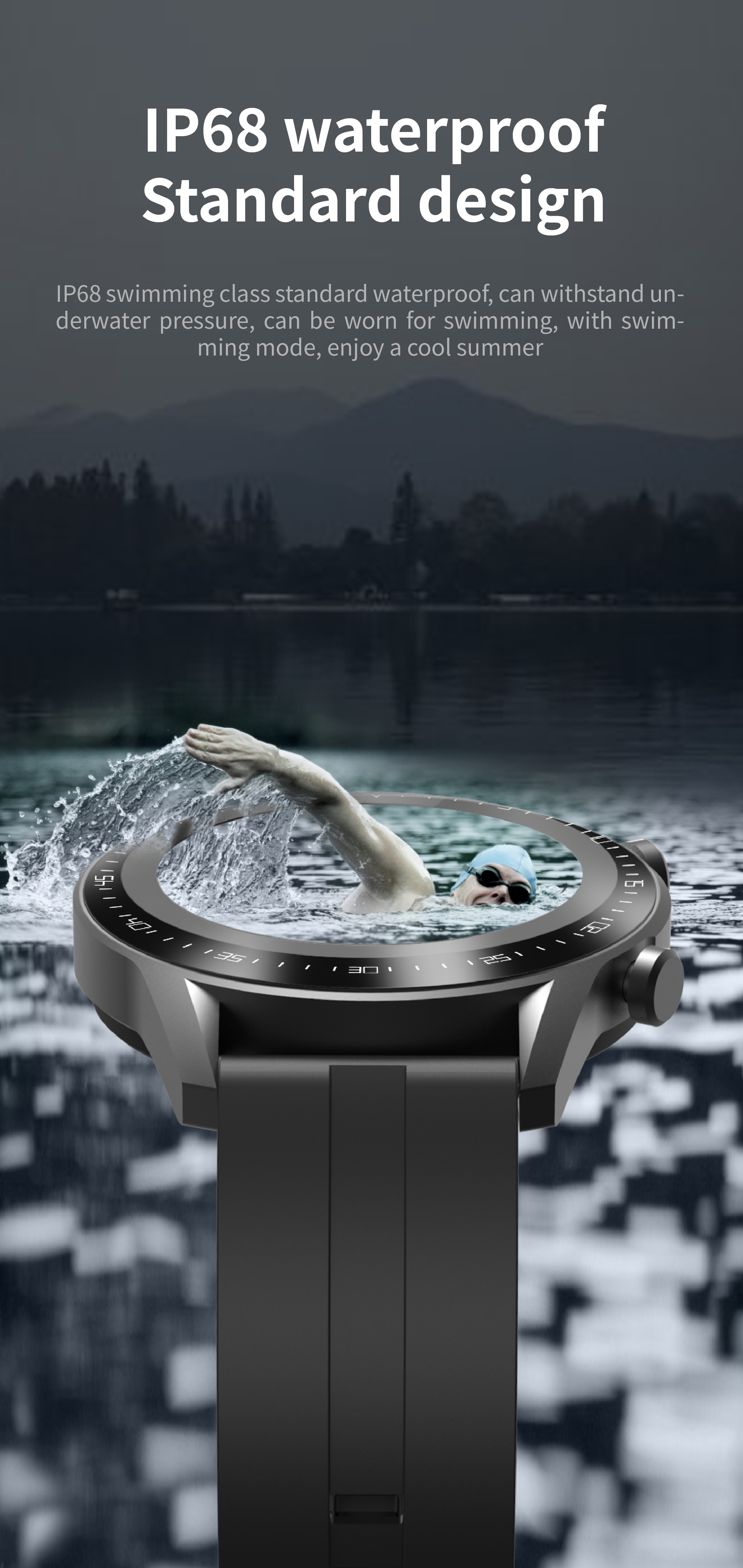 H53 Smartwatch NFC Full Touch Screen Waterproof Electronic GT2 Fitness Bands For Children
