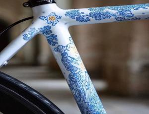 China Eco Friendly Washable Road Bike Frame Stickers Decals Offset Printing wholesale