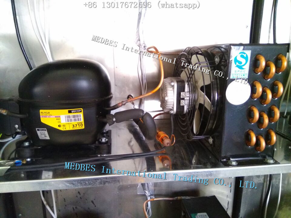 Hospital Stainless Steel Mortuary Freezer Corpse Refrigerator Corpse Freezer with Six Body Chamber