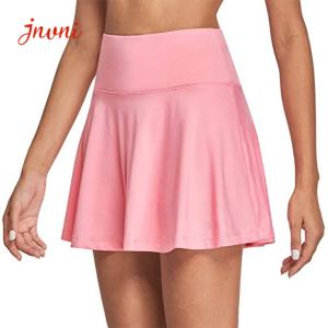 China Women Double Layer 2 In 1 High Waisted Tennis Skirt 250gsm With Inside Pockets wholesale