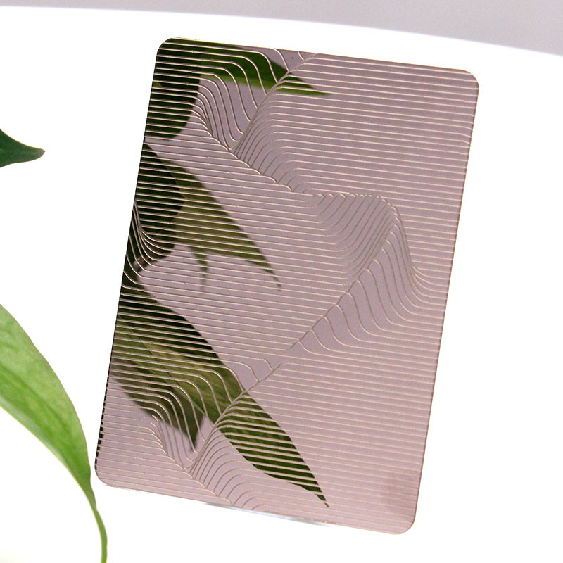 Mirror Etched Stainless Steel Wall Cladding Sheet For Decoration
