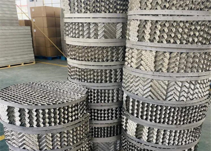 ISO9001 SS304 Round Wire Mesh Structured Packing Corrosion Resistant