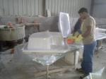 acrylic bathtub making skills training--customer from Saudi Arabia