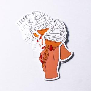 China OEM CMY Printing Hot Stamping Foil Self Adhesive Sticker Paper wholesale
