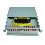24 SC 19inch Fiber Optic Termination Box 1U Sliding Panel
