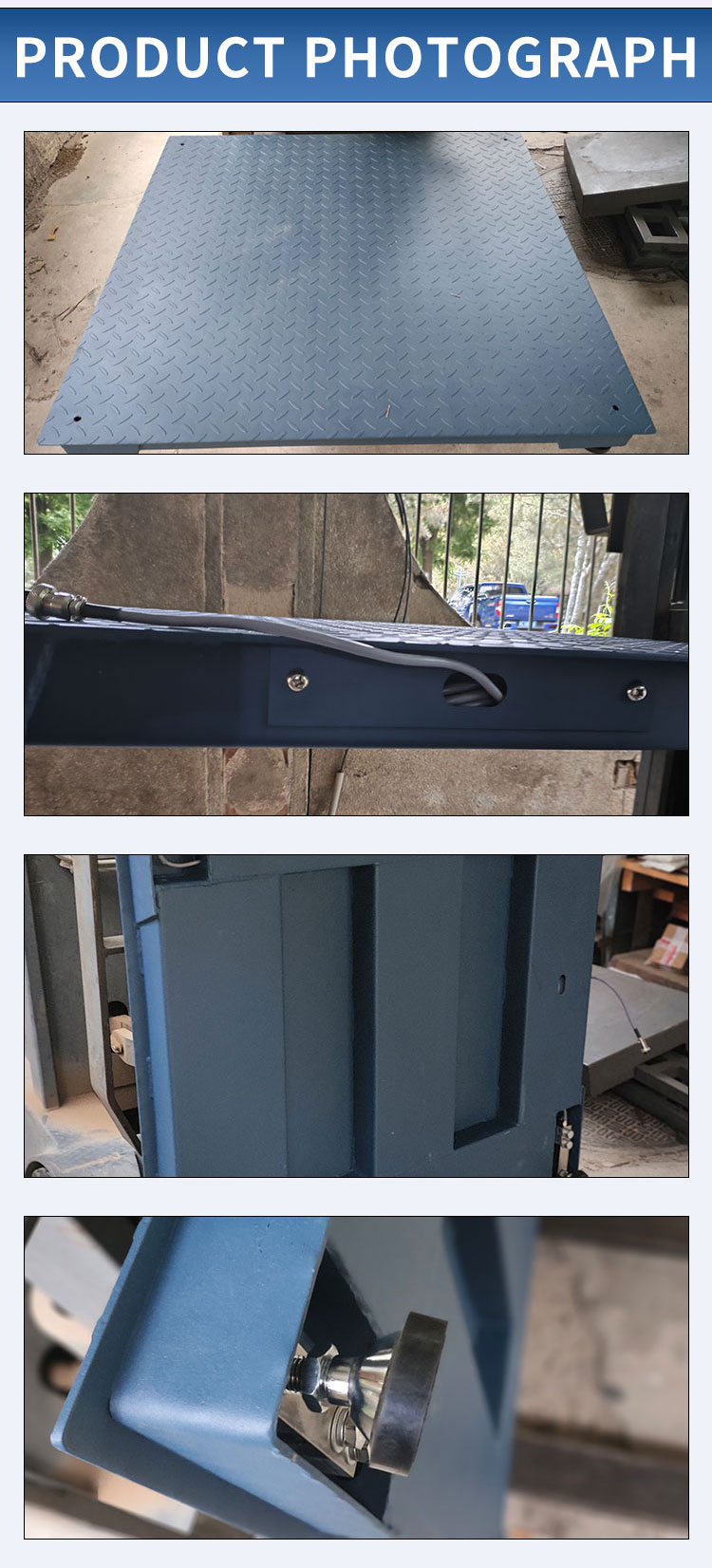 1t 2t 3t Digital Electronic Platform Weighing Floor Scale Weighbridge with Max Weight 1t/2t/3t and AC/DC Power Supply