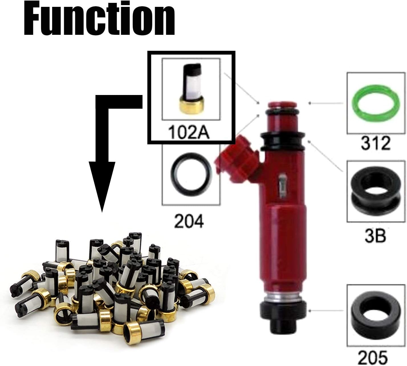 Fuel Injector Micro Filter 6mm X 10.7mm