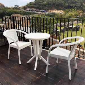 China Garden Set Outdoor Synthetic Rattan Furniture for Patio Balcony Cafe Party Wedding wholesale