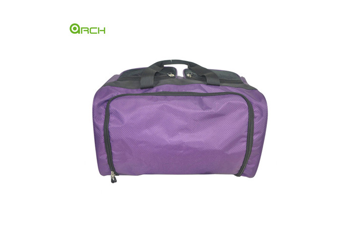 Two Exterior Pockets 600D Polyester Gym Sports Duffle Bag