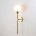Rose Gold Color glass ball wall sconce for Corridor Living room Studio Bedroom (