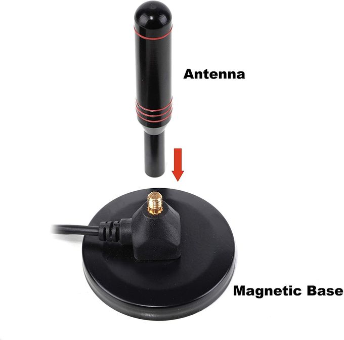 HDTV 590mm Magnetic Base Antenna Setting On RV Vehicle Home For TV