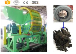 China High efficiency used tire twin shaft shredder manufacturer with CE wholesale