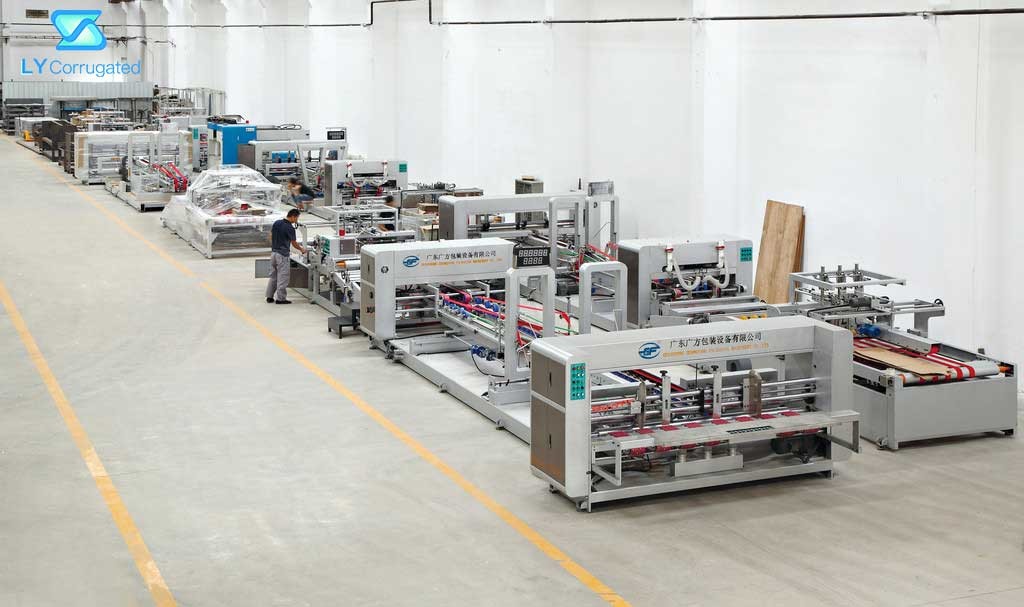 130m/min Jumbo Up Folder Gluer Machine For Corrugated Carton Box Packaging