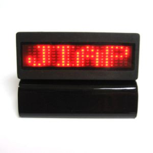 China Rechargable LED message Badge 7 wholesale