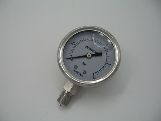 Brass Silicone Oil Filled Refrigerant Freon Pressure Gauge 50mm / 2"