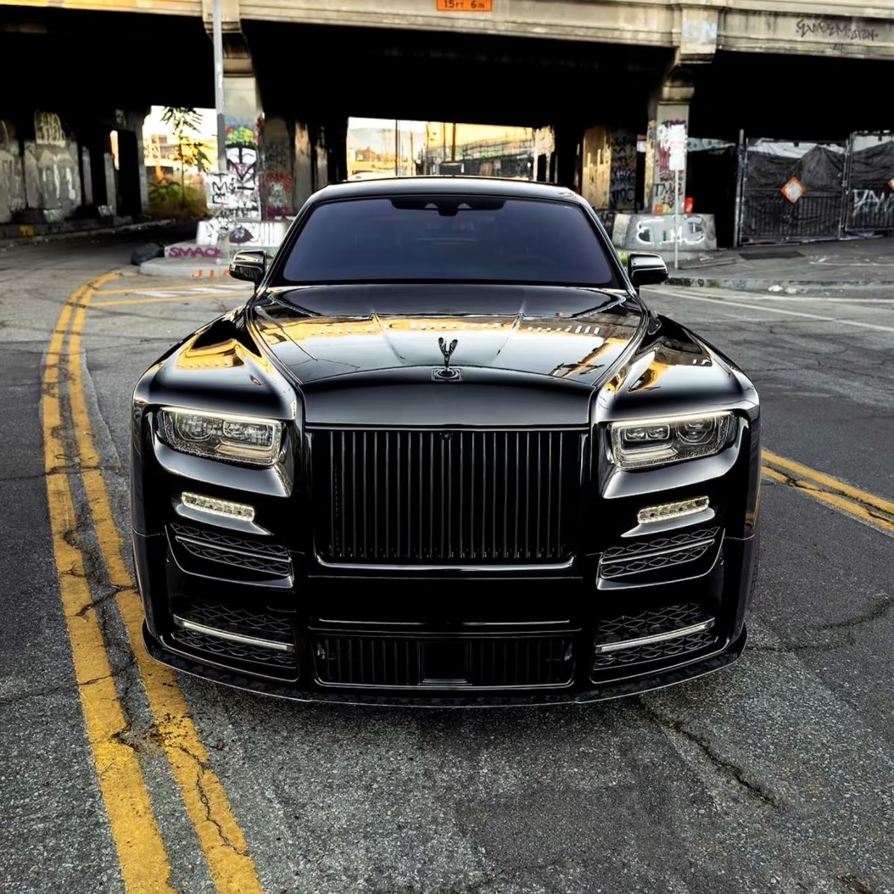 RR11 Rolls Royce Phantom Body Kit MSY Style Front And Rear Bumper Spoiler On Hood