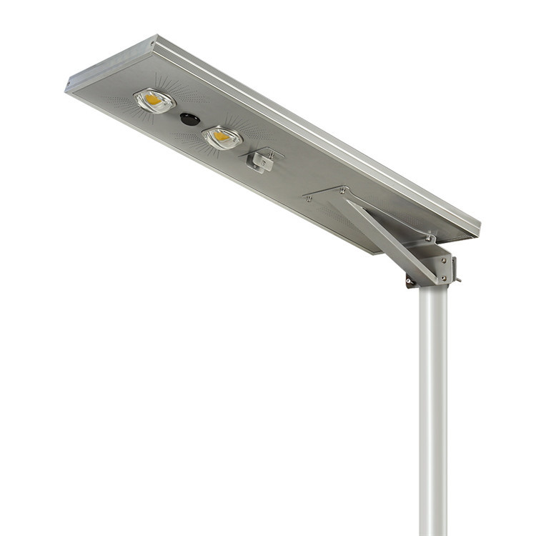 100W Integrated Solar led Street Light Solar Integrated Lamp from china Courser band time control + light control