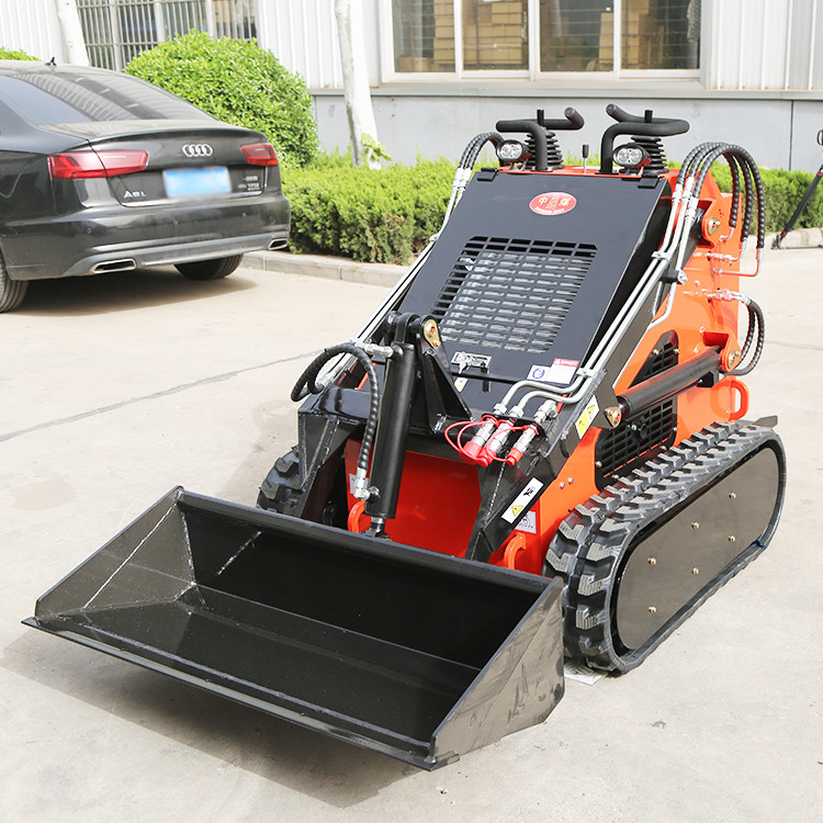 200kg Loading Mini Track Loaders Micro Tracked Skid Steer Crawler Wheel Loader