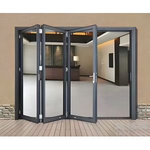 Thermal Break Waterproof Aluminum Bi Fold Doors