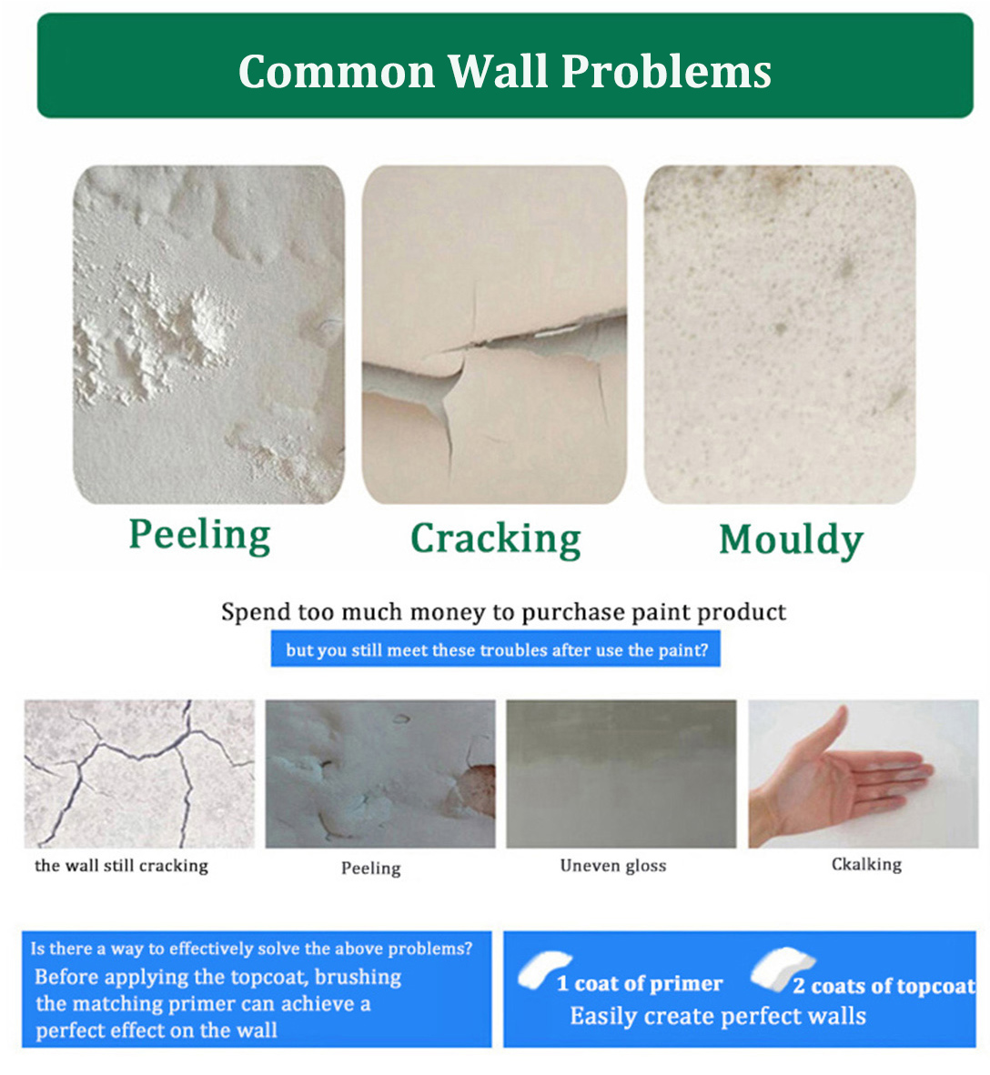Brush Application Eco-friendly Emulsion Interior Wall Paint in Pink for Custom Color