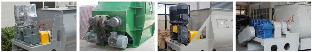 Stable Running Twin Shaft Paddle Mixer , Convenient Installation Double Shaft Mixer