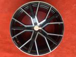 66.5 Hole 22 Inch Black Alloy Wheels , Cast 10J Car Alloy Rims