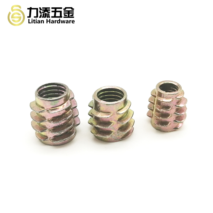 NFE Wood Insert Lock Nut Colored Plated Trapezoid ISO 9001 Certified
