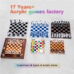 Personalized Gifts Chess Board Game Set Acrylic