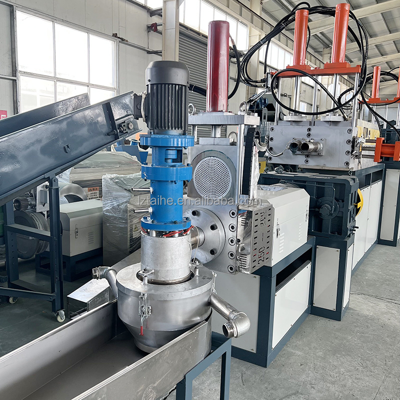 LDPE HDPE Water Ring Cutting Plastic Pelletizer Machines Recycling Pelletizer