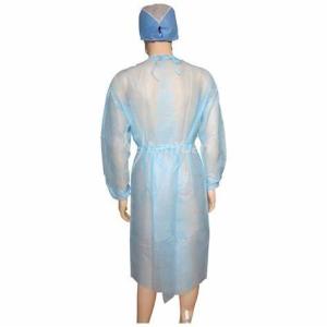 China Polypropylene Disposable Medical Gowns Anti Alcohol With Eastic / Knitted Cuffs wholesale
