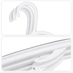 42cm Non Slip Clothes Hangers , Striped Plastic Hotel Hangers