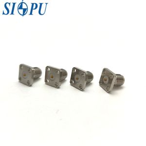 China SMA Female RF Coaxial Connector – Flange Mount, Stainless Steel, 18GHz Frequency Durability wholesale