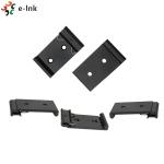 Sandblasting DIN Rail Mount Clip Black Aluminum International Standard 35mm