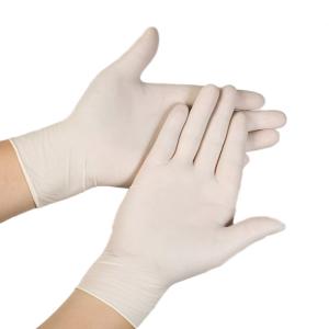 China OEM ODM Powderless Latex Gloves / Latex Disposable Gloves Large wholesale