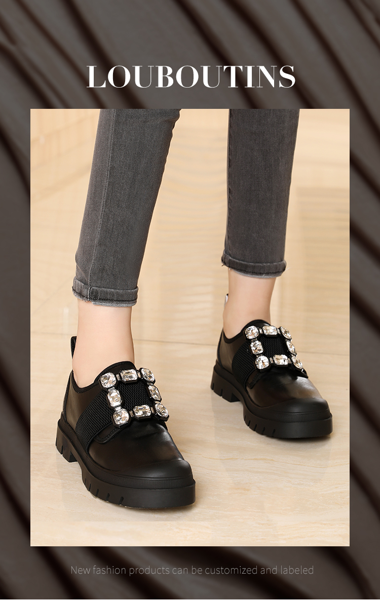 Black Flat For Women New Styles Office Lady Shoe , Casual Mary Jane Flat Shoe