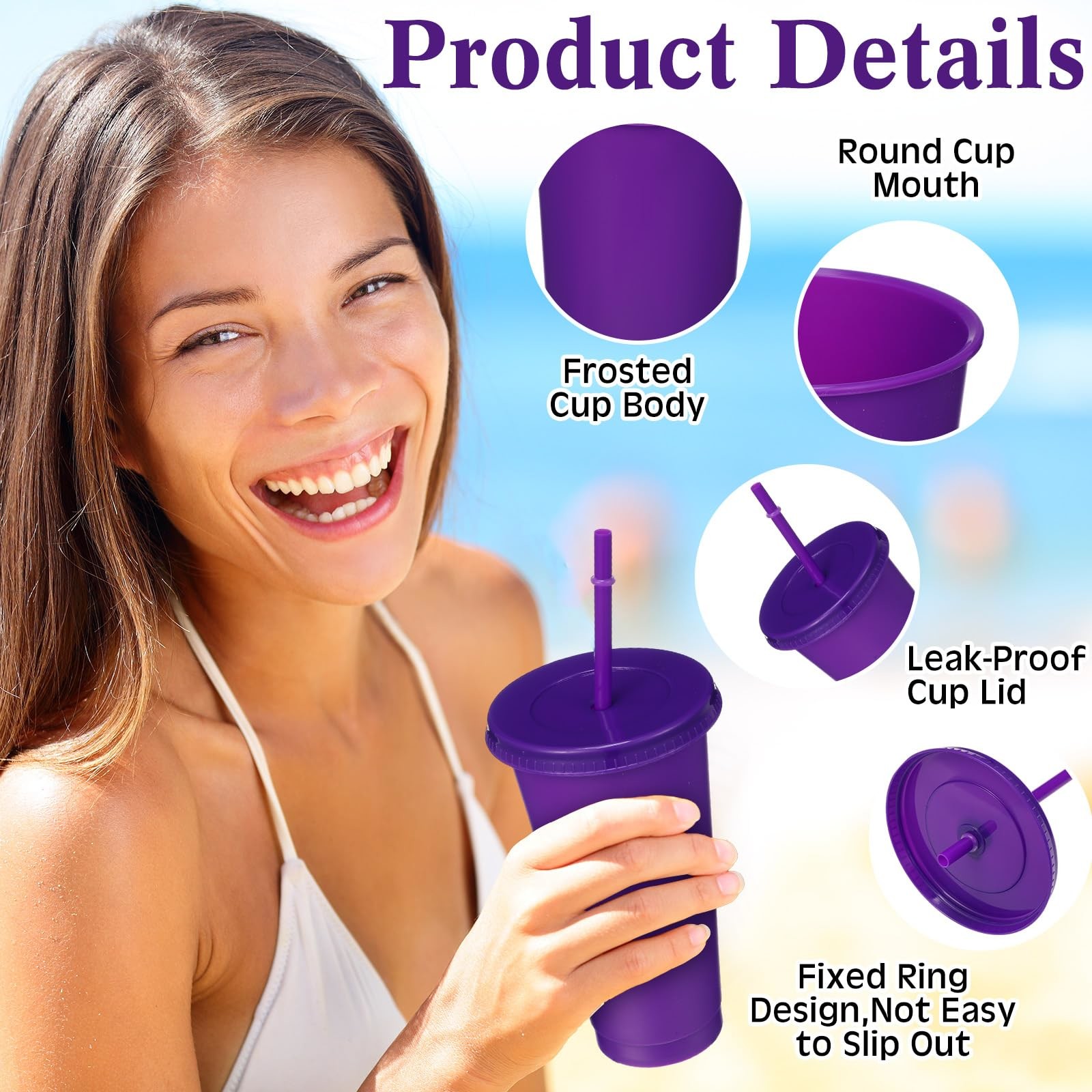 22oz Matte Pastel Tumblers Colored Double Wall Insulated Acrylic Tumblers With Lids And Straws Easy To Clean Perfect For Custom Creations
