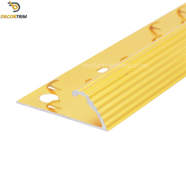 7.7x3000mm Carpet Transition Strip Self Adhesive Bright Gold Color