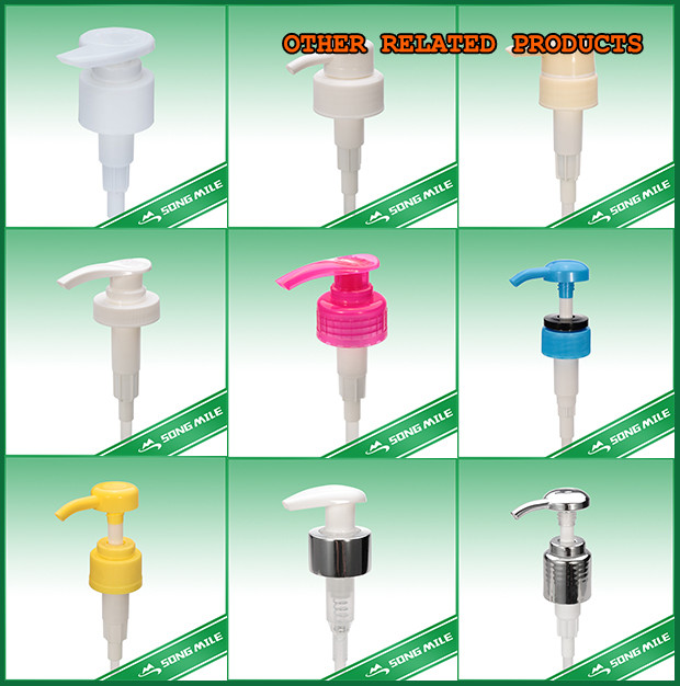 Gold Alumnium Plastic 24/410 Switch Lotion Pump for Shampoo