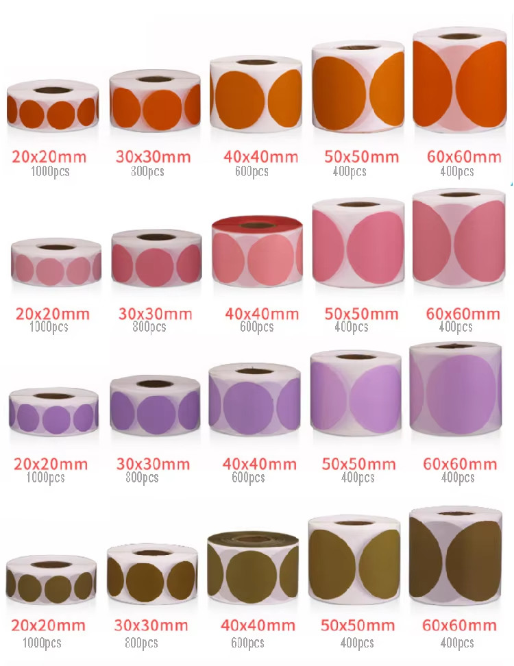 Waterproof Colored Label Paper For Food Beverage Products And Packaging