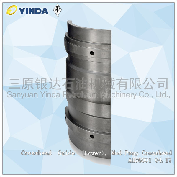 Wear Resistance Mud Pump Crosshead Guide Lower Haihua F1600 35CrMo Forged